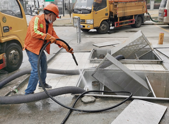 文教镇隔油池清理