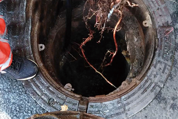 文教镇管道预处理